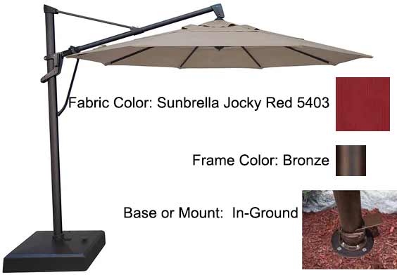 Treasure Garden Cantilever Umbrella - 11’ AKZ PLUS