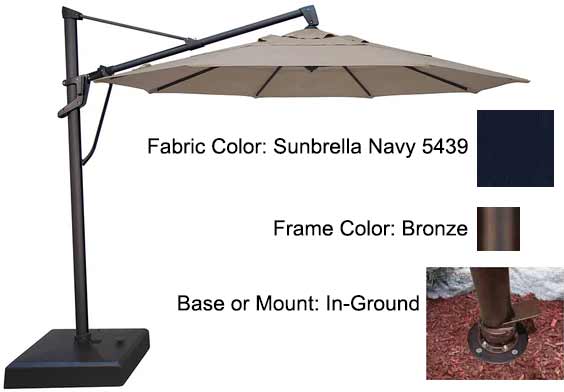 Treasure Garden Cantilever Umbrella - 11’ AKZ PLUS