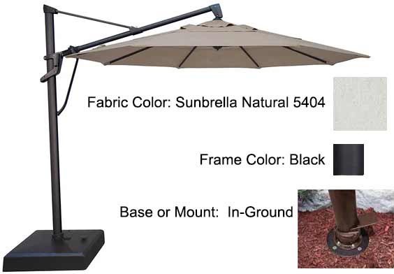 Treasure Garden Cantilever Umbrella - 11’ AKZ PLUS