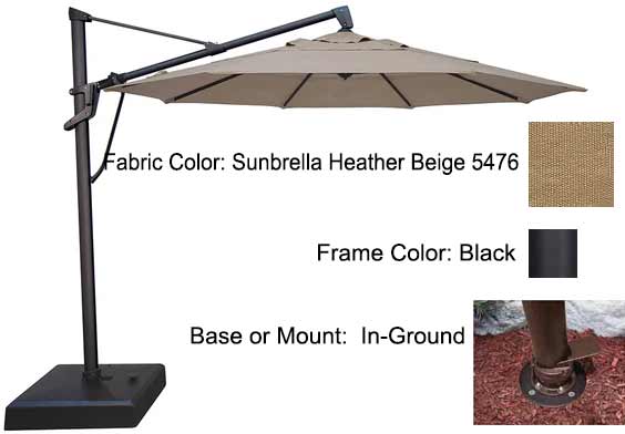 Treasure Garden Cantilever Umbrella - 11’ AKZ PLUS