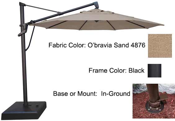 Treasure Garden Cantilever Umbrella - 11’ AKZ PLUS