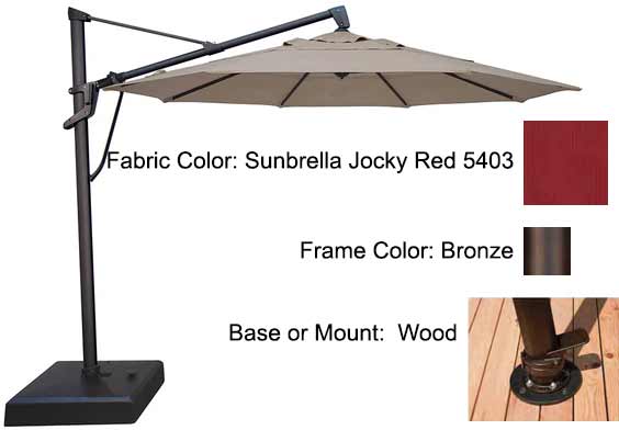 Treasure Garden Cantilever Umbrella - 11’ AKZ PLUS