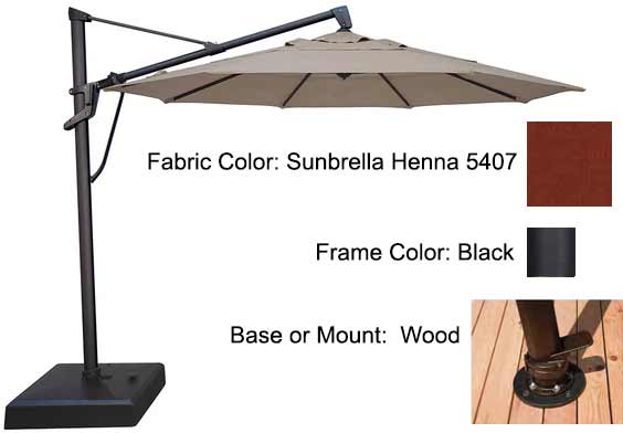 Treasure Garden Cantilever Umbrella - 11’ AKZ PLUS