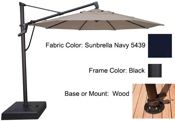 Treasure Garden Cantilever Umbrella - 11’ AKZ PLUS