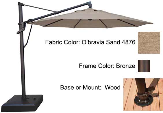 Treasure Garden Cantilever Umbrella - 11’ AKZ PLUS