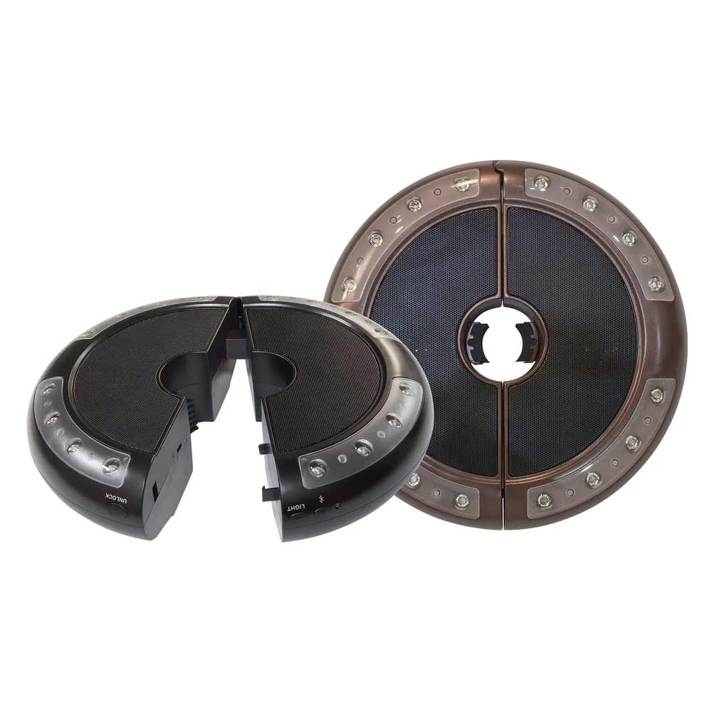 Treasure Garden Luna Umbrella Light with Bluetooth Speaker - Color: Bronze
