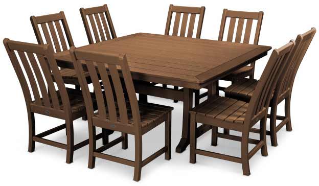 POLYWOOD® Vineyard 9-Piece Dining Set - PWS406-1 Dining Set POLYWOOD®