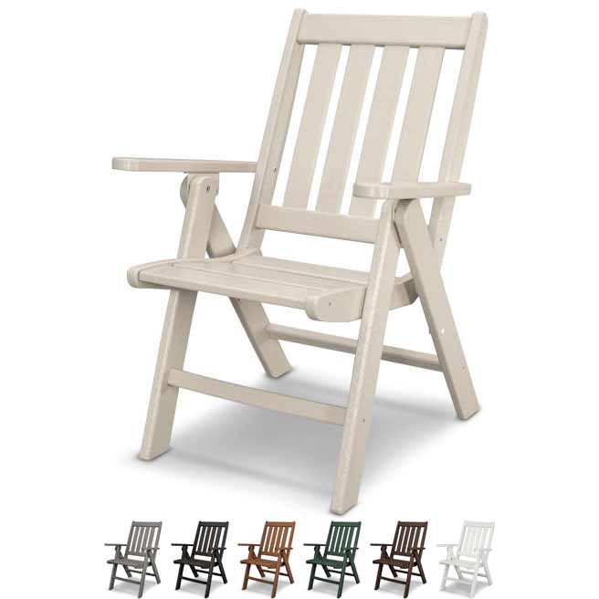 POLYWOOD® Vineyard Folding Dining Chair - VND38 Chair POLYWOOD®
