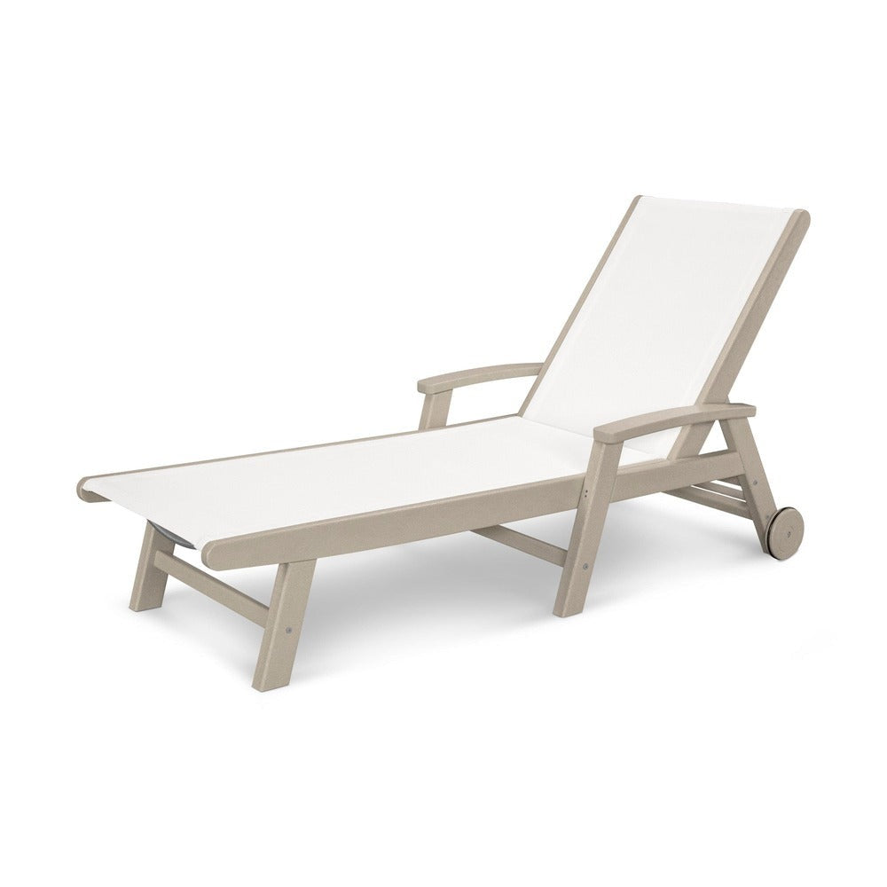 POLYWOOD® - Coastal Chaise with Wheels - SW2290