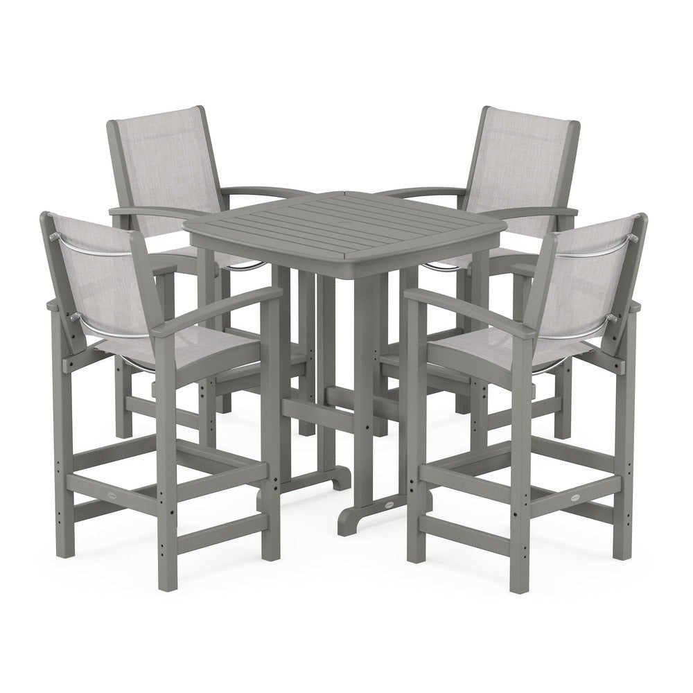 POLYWOOD® Coastal 5-Piece Bar Set - PWS210-1