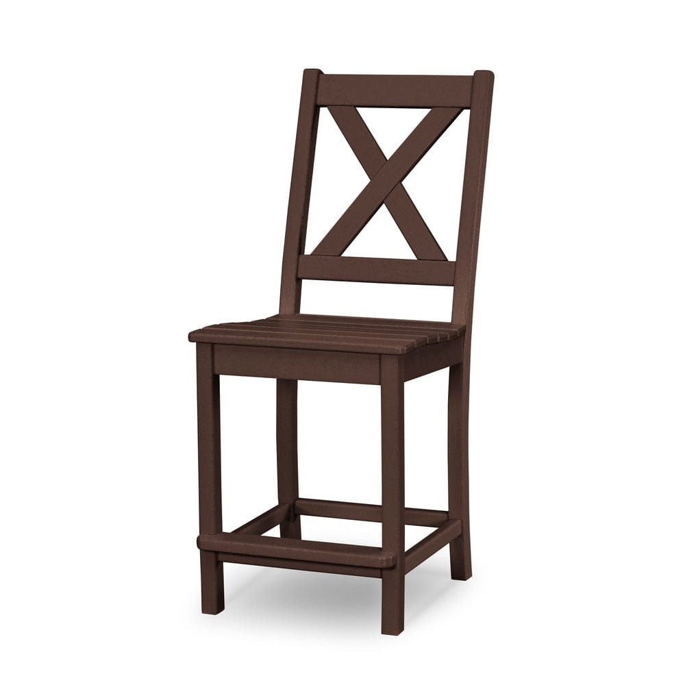 POLYWOOD® Braxton Counter Side Chair - Mahogany TGD181MA