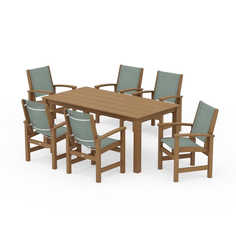 POLYWOOD® - Coastal 7-Piece Parsons Dining Set - PWS2275