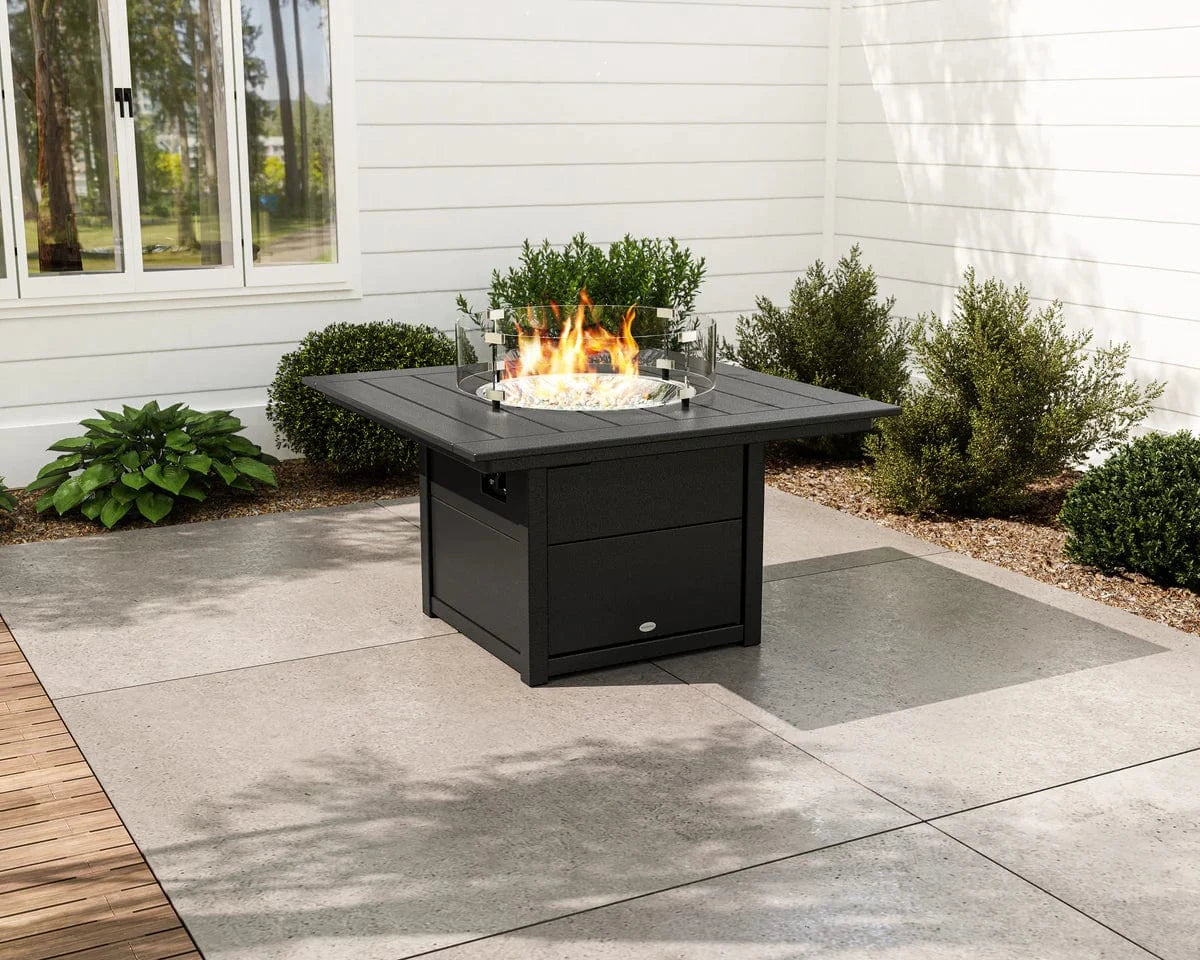 POLYWOOD® Square 42" Fire Pit Table - CTF42S Fire Table POLYWOOD®