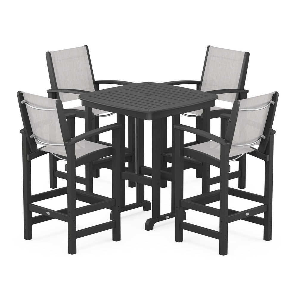 POLYWOOD® - Coastal 5-Piece Bar Set - PWS210 Outdoor Furniture POLYWOOD®