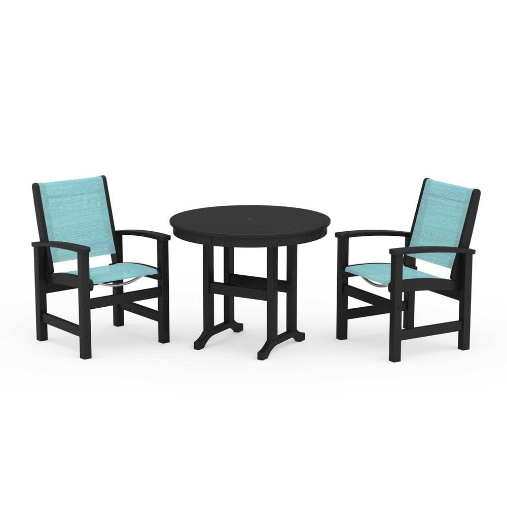 POLYWOOD® - Coastal 3-Piece Round Dining Set - PWS1327