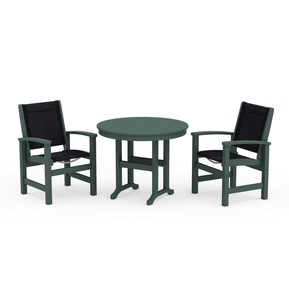 POLYWOOD® - Coastal 3-Piece Round Dining Set - PWS1327