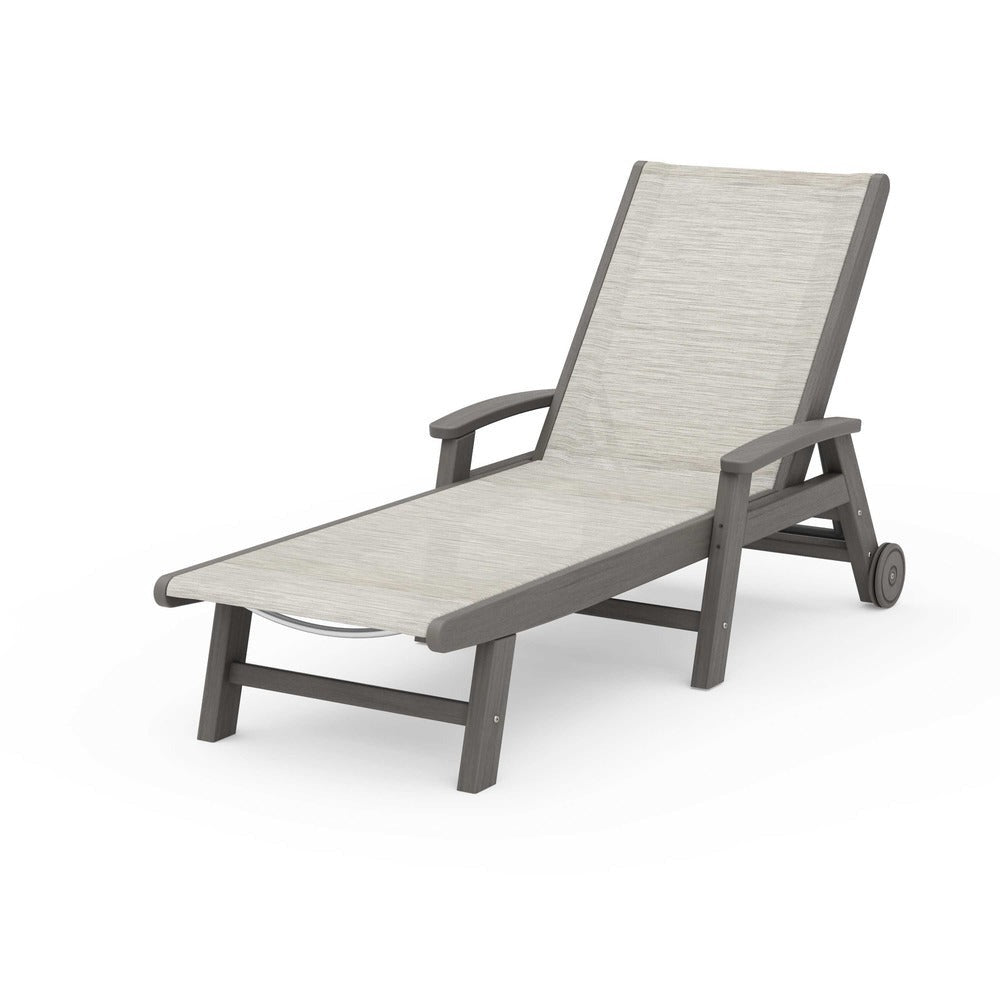 POLYWOOD® - Coastal Chaise with Wheels - SW2290
