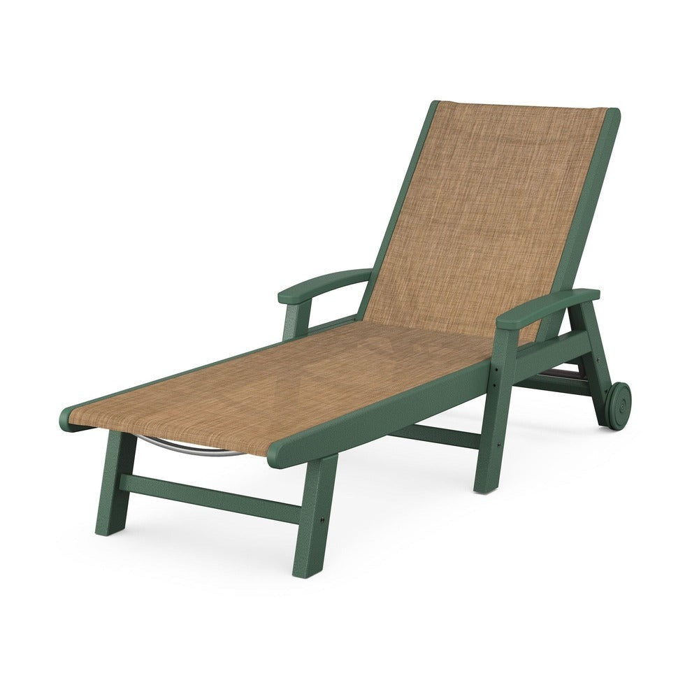 POLYWOOD® - Coastal Chaise with Wheels - SW2290