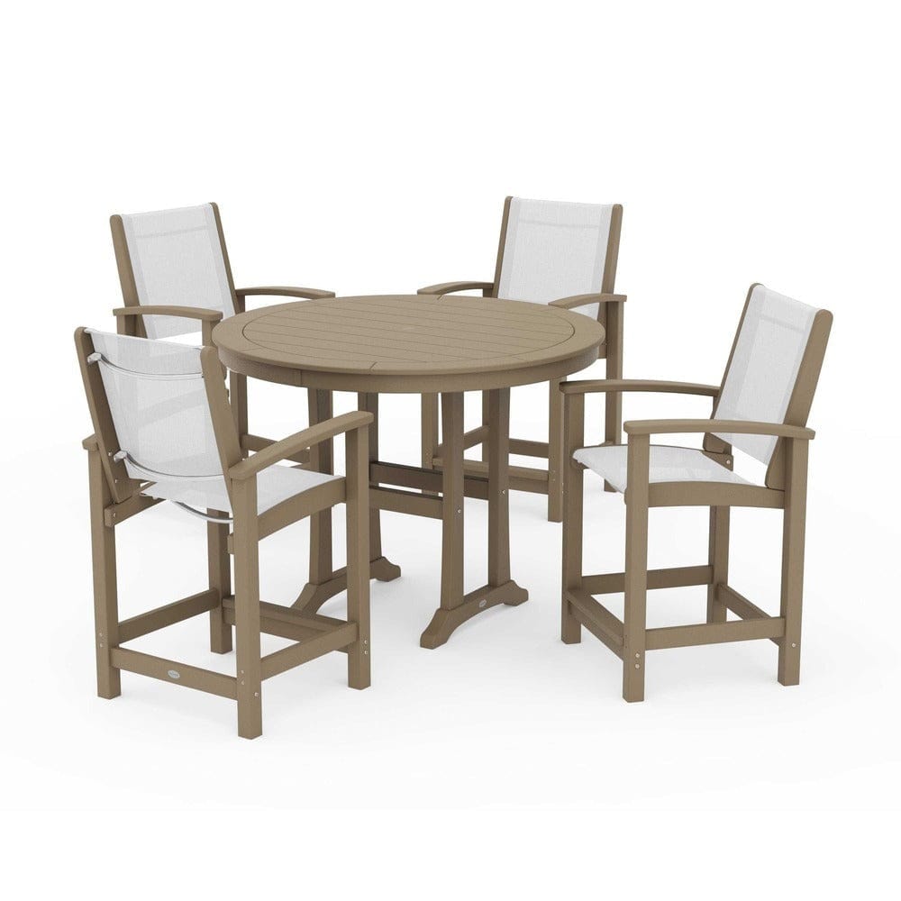 POLYWOOD® - Coastal 5-Piece Counter Set - PWS319