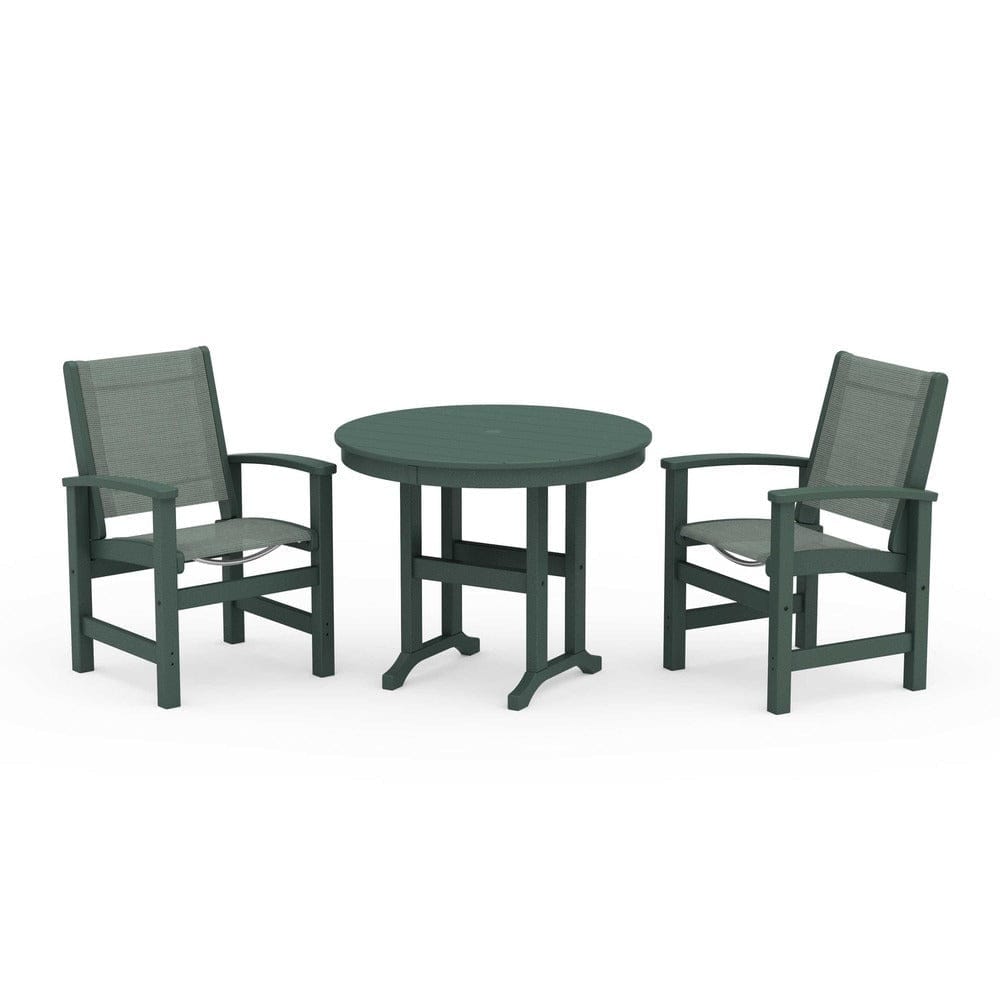 POLYWOOD® - Coastal 3-Piece Round Dining Set - PWS1327