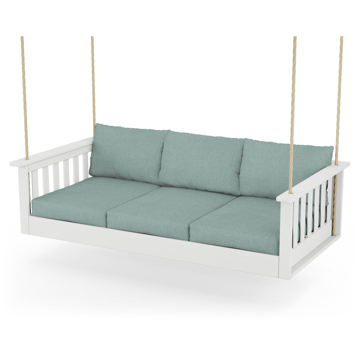 Vineyard Daybed Swing - White / Glacier Spa