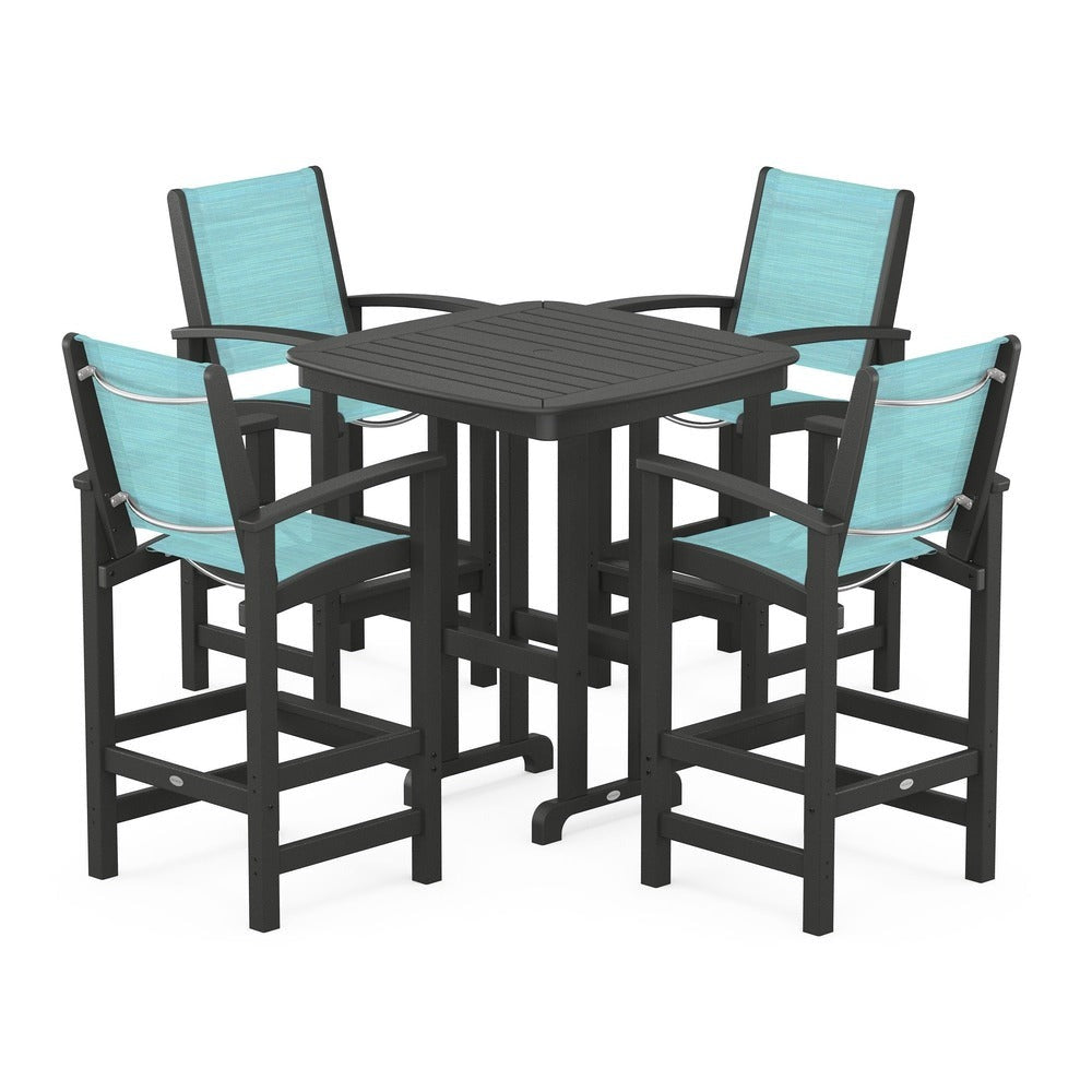 POLYWOOD® - Coastal 5-Piece Bar Set - PWS210 Outdoor Furniture POLYWOOD®