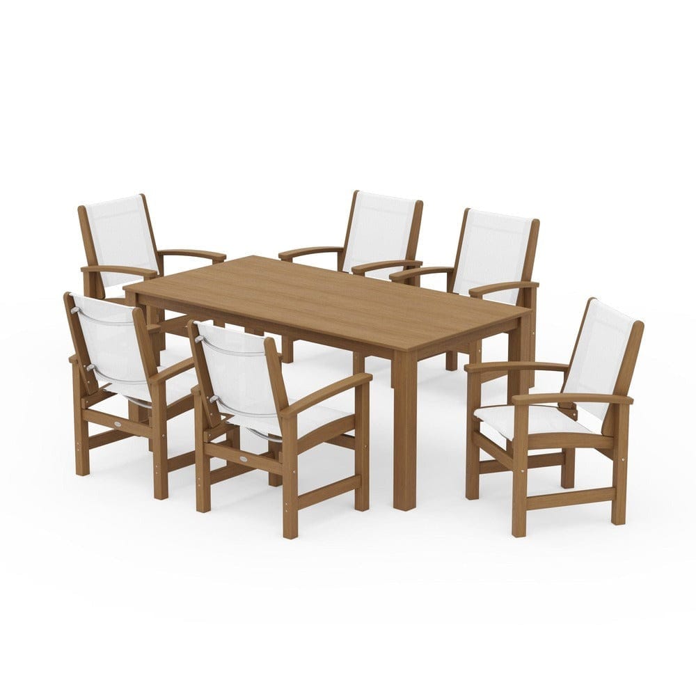 POLYWOOD® - Coastal 7-Piece Parsons Dining Set - PWS2275