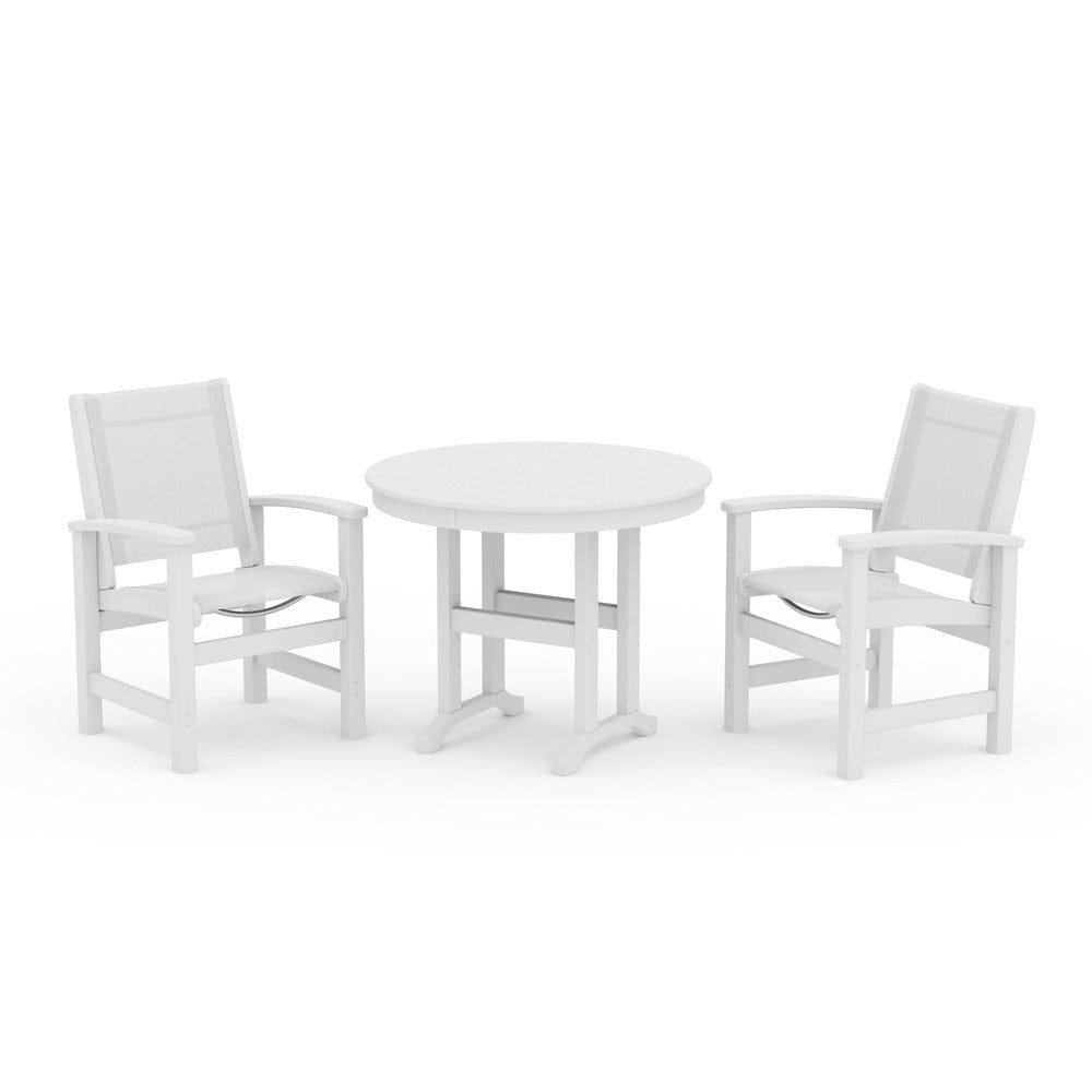 POLYWOOD® - Coastal 3-Piece Round Dining Set - PWS1327