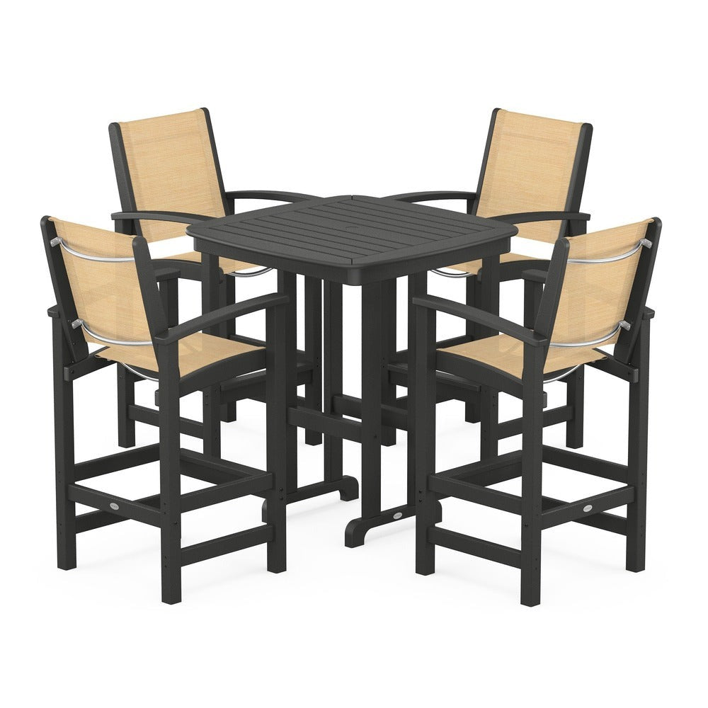 POLYWOOD® - Coastal 5-Piece Bar Set - PWS210 Outdoor Furniture POLYWOOD®
