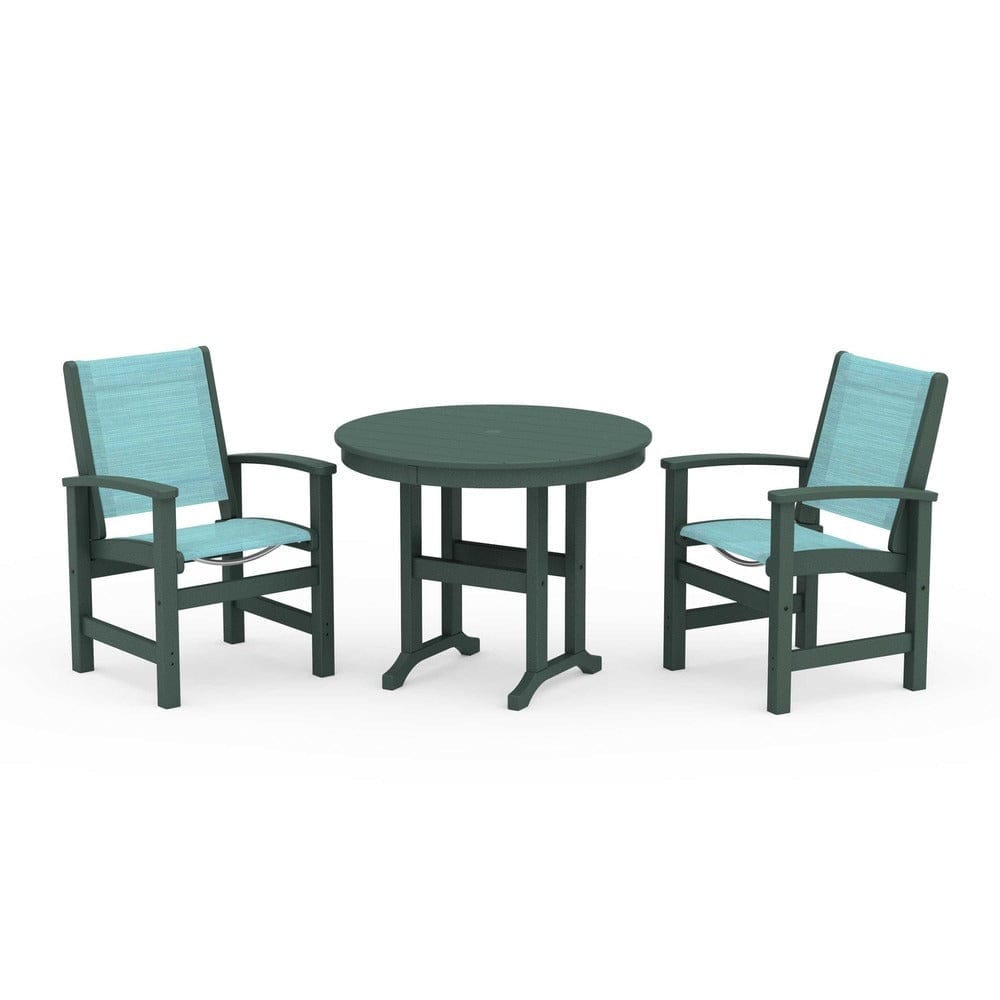 POLYWOOD® - Coastal 3-Piece Round Dining Set - PWS1327