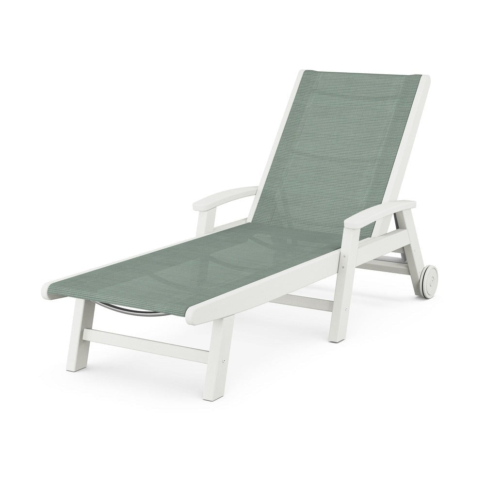 POLYWOOD® - Coastal Chaise with Wheels - SW2290