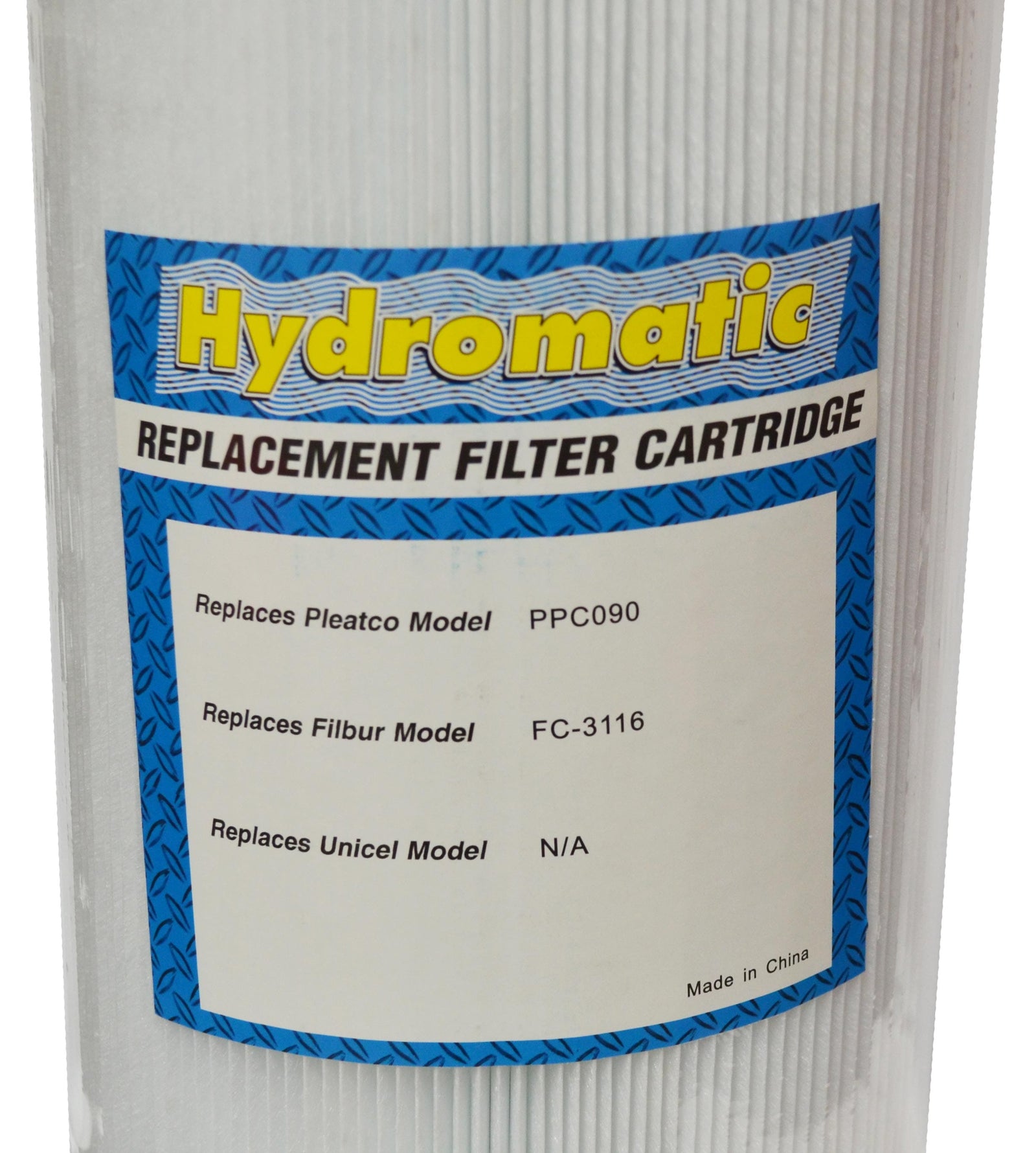 Hydromatic Replacement Filter Cartridge - 90 Sq Ft - 19 1/2" x 7" Pool Filter Hydromatic
