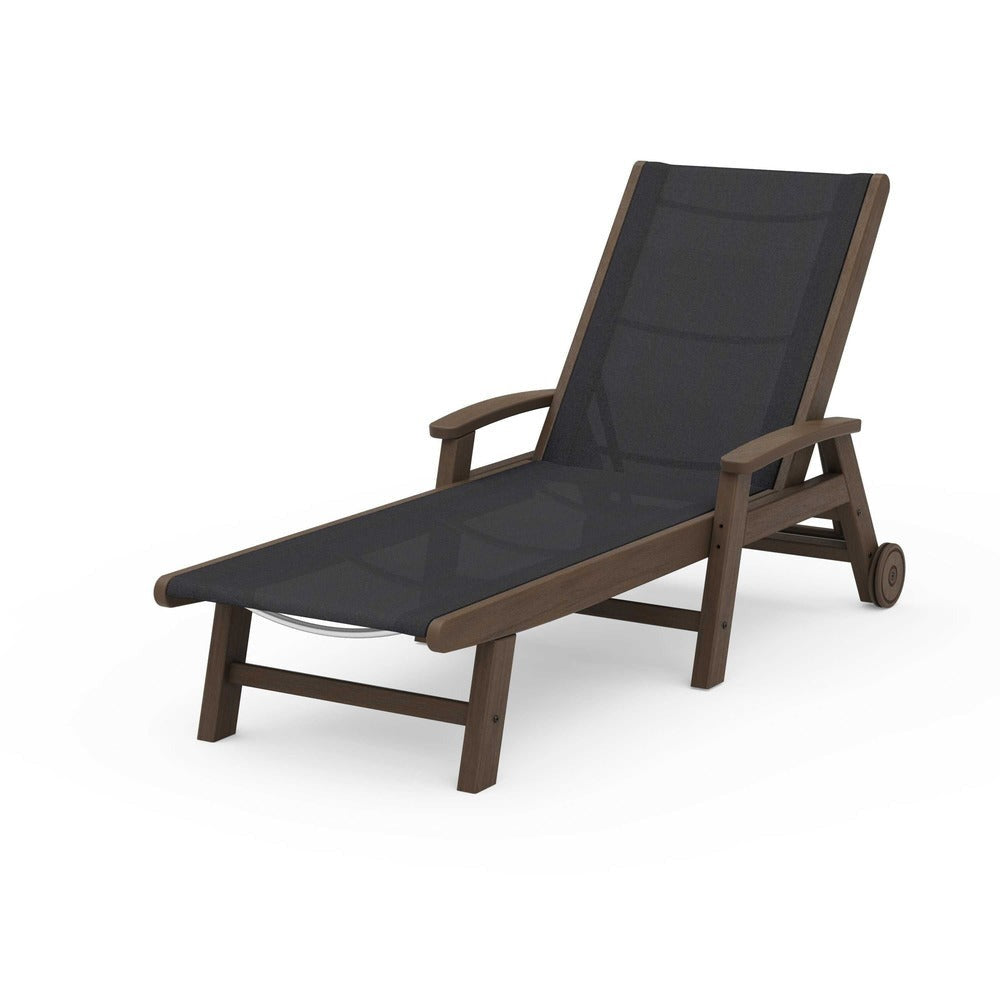 POLYWOOD® - Coastal Chaise with Wheels - SW2290
