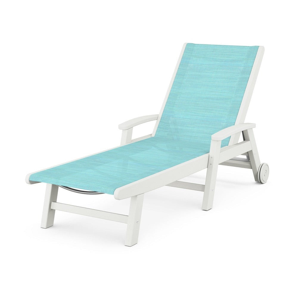 POLYWOOD® - Coastal Chaise with Wheels - SW2290