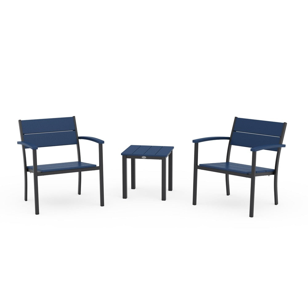 POLYWOOD® - Main Street 3-Piece Lounge Chair Set - PWS2875 Outdoor Furniture POLYWOOD®