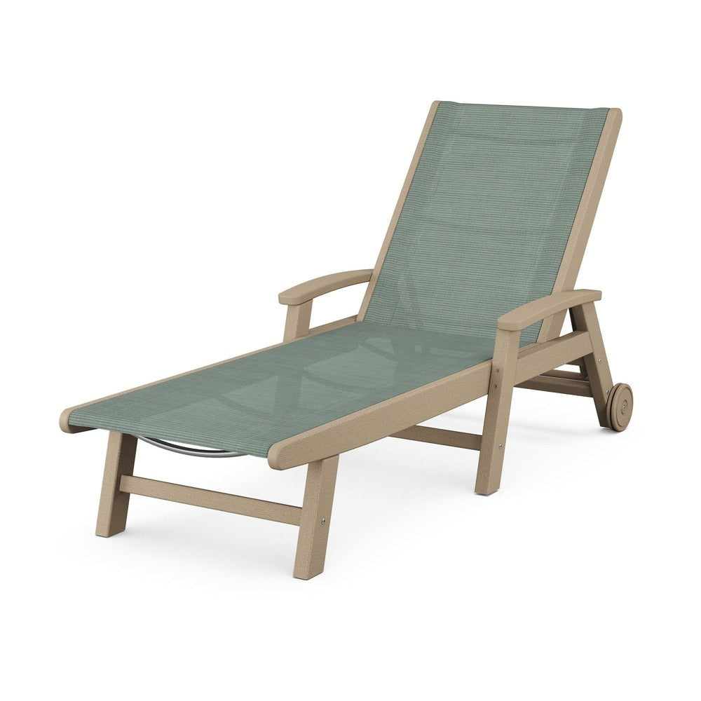 POLYWOOD® - Coastal Chaise with Wheels - SW2290