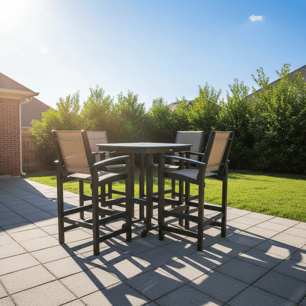 POLYWOOD® Coastal 5-Piece Bar Set - PWS210-1 Outdoor Furniture POLYWOOD®