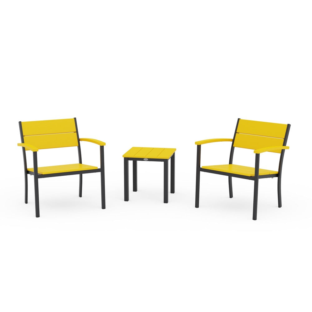 POLYWOOD® - Main Street 3-Piece Lounge Chair Set - PWS2875 Outdoor Furniture POLYWOOD®