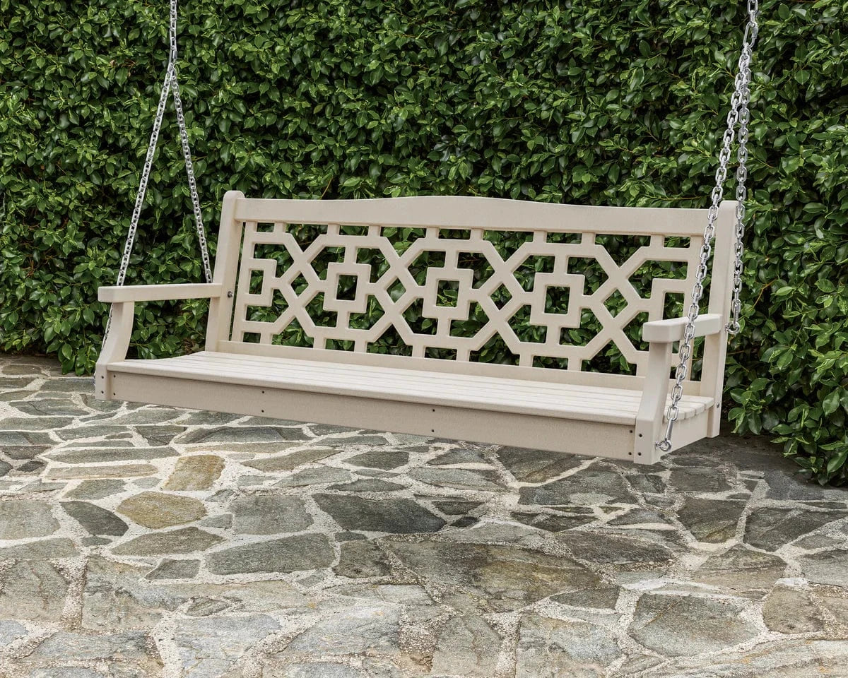 POLYWOOD® Martha Stewart Chinoiserie 60” Swing - MSTGS601 Benches POLYWOOD®