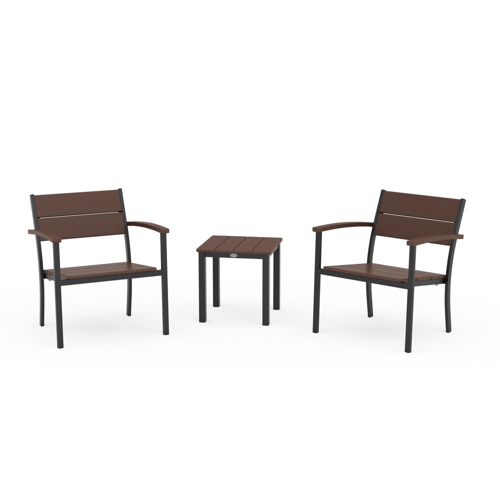 POLYWOOD® - Main Street 3-Piece Lounge Chair Set - PWS2875 Outdoor Furniture POLYWOOD®