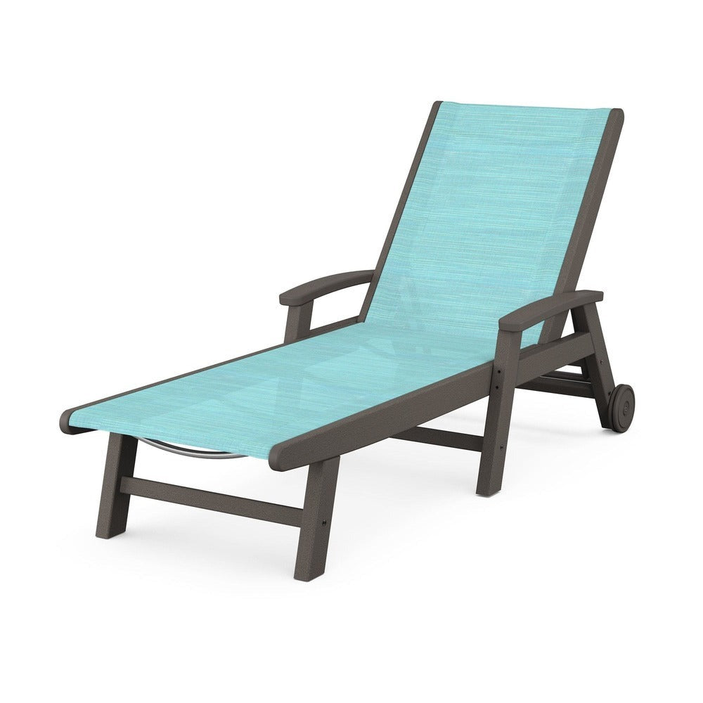 POLYWOOD® - Coastal Chaise with Wheels - SW2290
