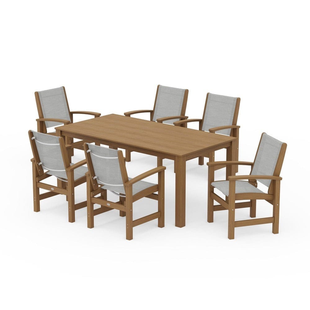 POLYWOOD® - Coastal 7-Piece Parsons Dining Set - PWS2275