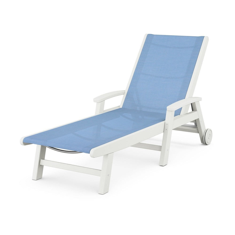 POLYWOOD® - Coastal Chaise with Wheels - SW2290