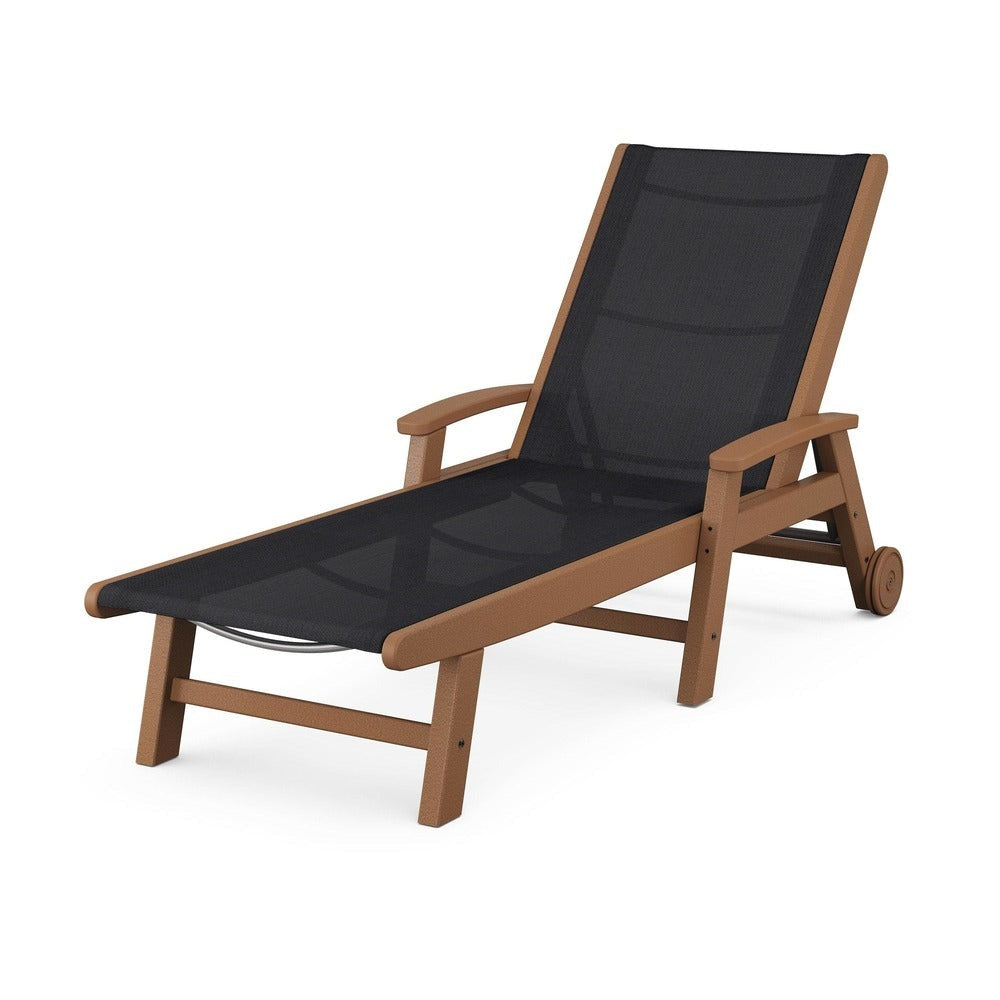 POLYWOOD® - Coastal Chaise with Wheels - SW2290