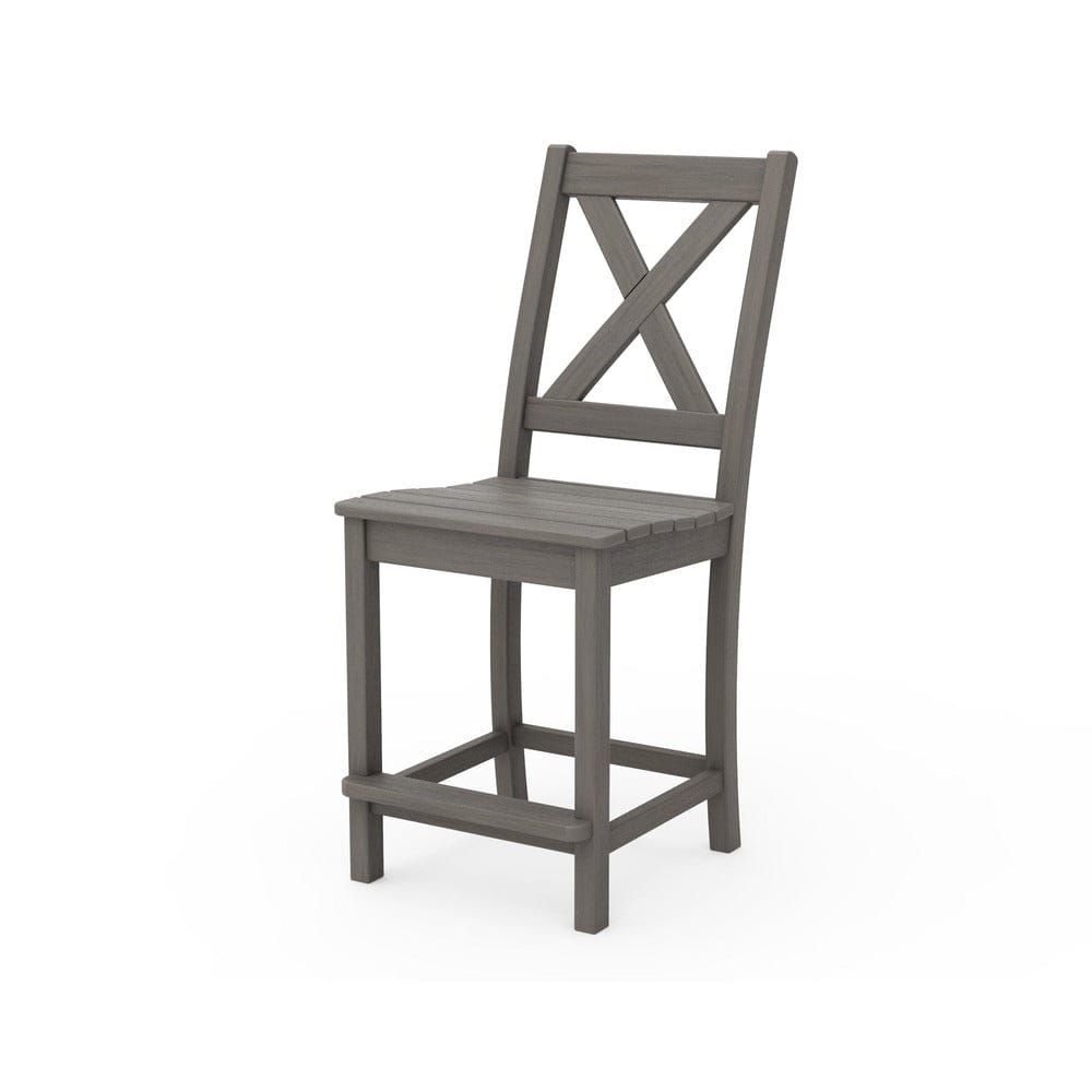 POLYWOOD® Braxton Counter Side Chair - Driftwood TGD181-NDW