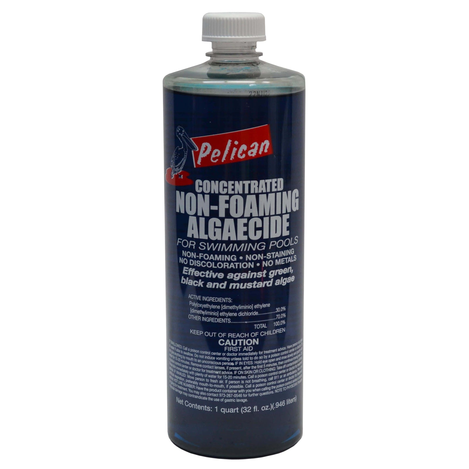 Non-Foaming Algaecide 30% - 1 Quart Pool Chemicals Pelican Outdoor Shops