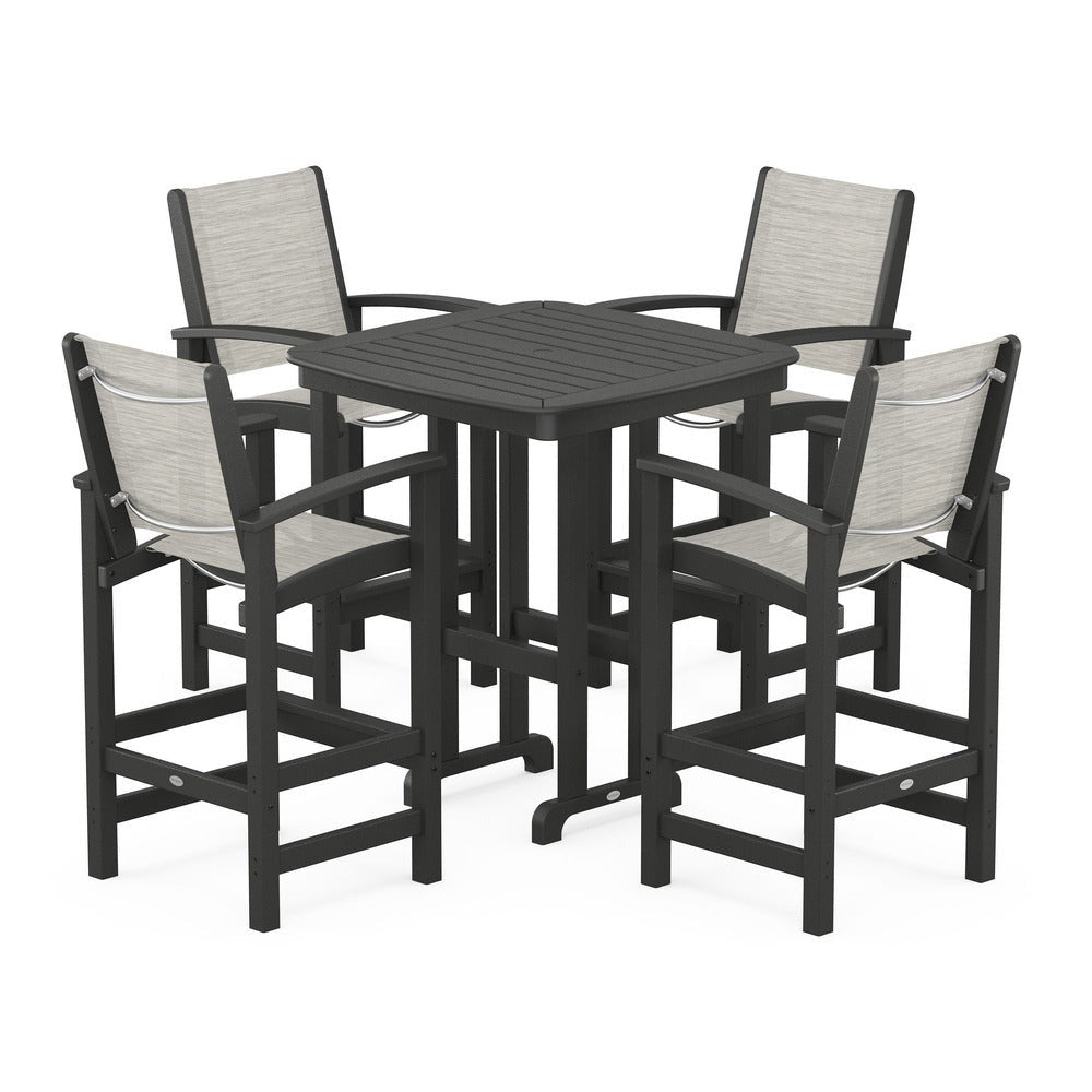 POLYWOOD® - Coastal 5-Piece Bar Set - PWS210 Outdoor Furniture POLYWOOD®