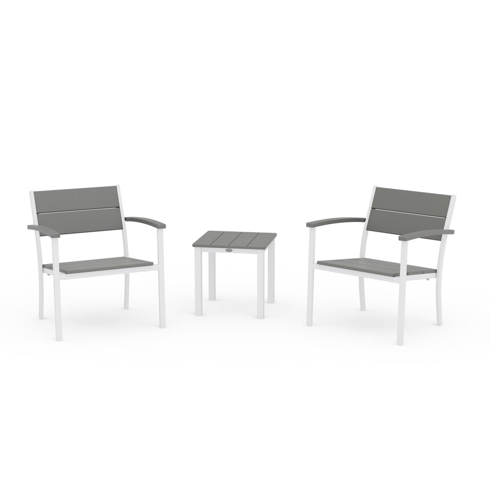 POLYWOOD® - Main Street 3-Piece Lounge Chair Set - PWS2875 Outdoor Furniture POLYWOOD®