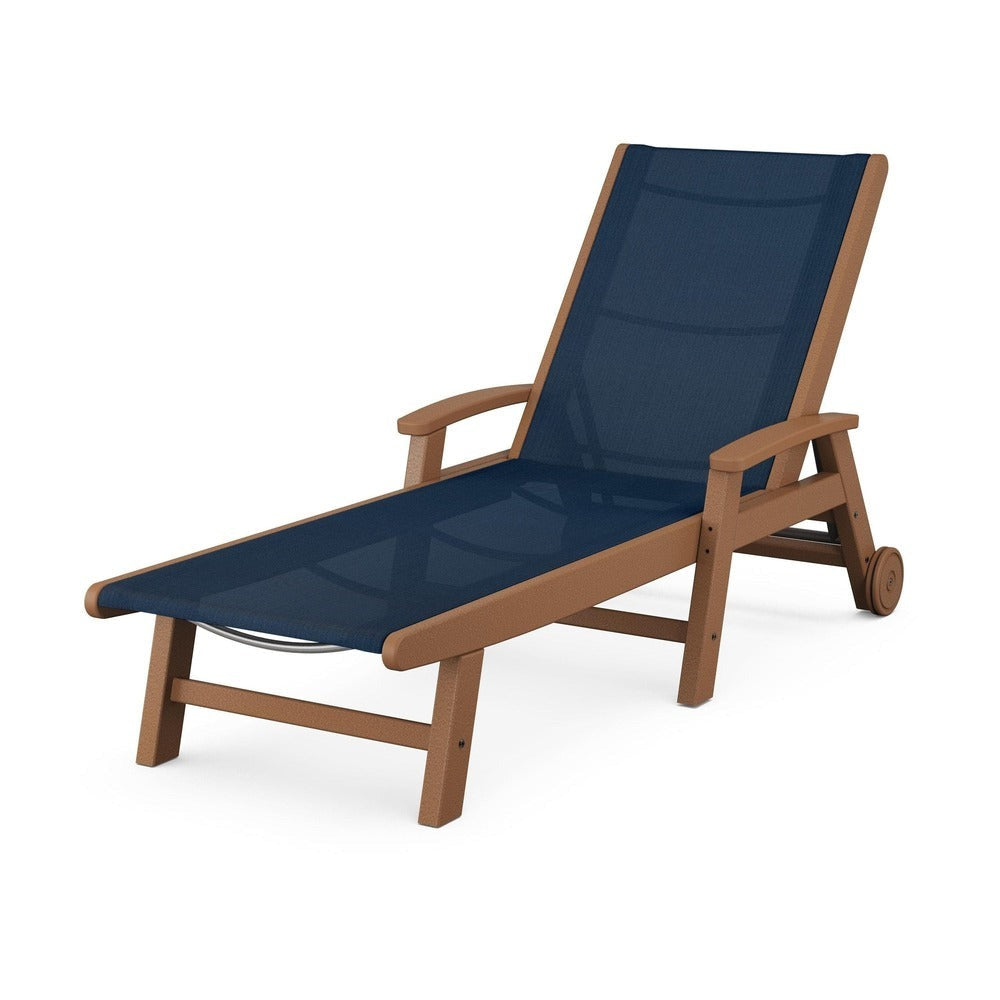 POLYWOOD® - Coastal Chaise with Wheels - SW2290