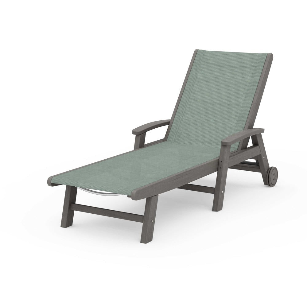 POLYWOOD® - Coastal Chaise with Wheels - SW2290